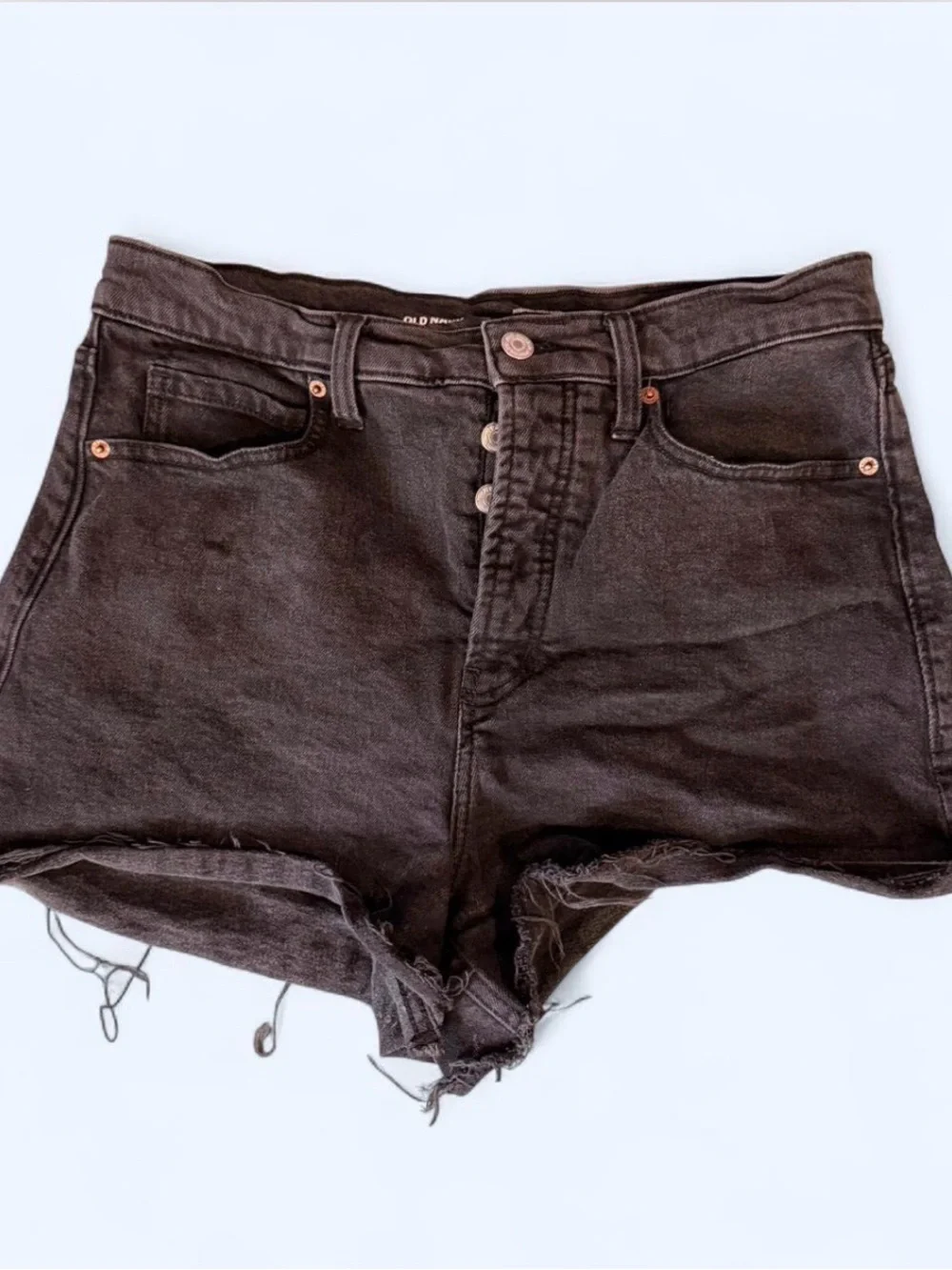 Old Navy Black Denim Short Shorts